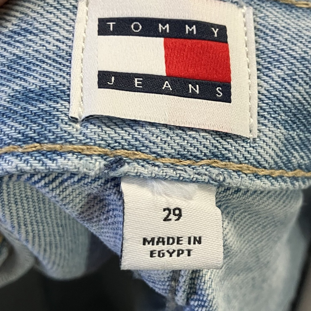 Tommy Hilfiger Skirt Womens Size 29 Izzie Mid Rise Mini Denim Light Blue Wash - Picture 5 of 8